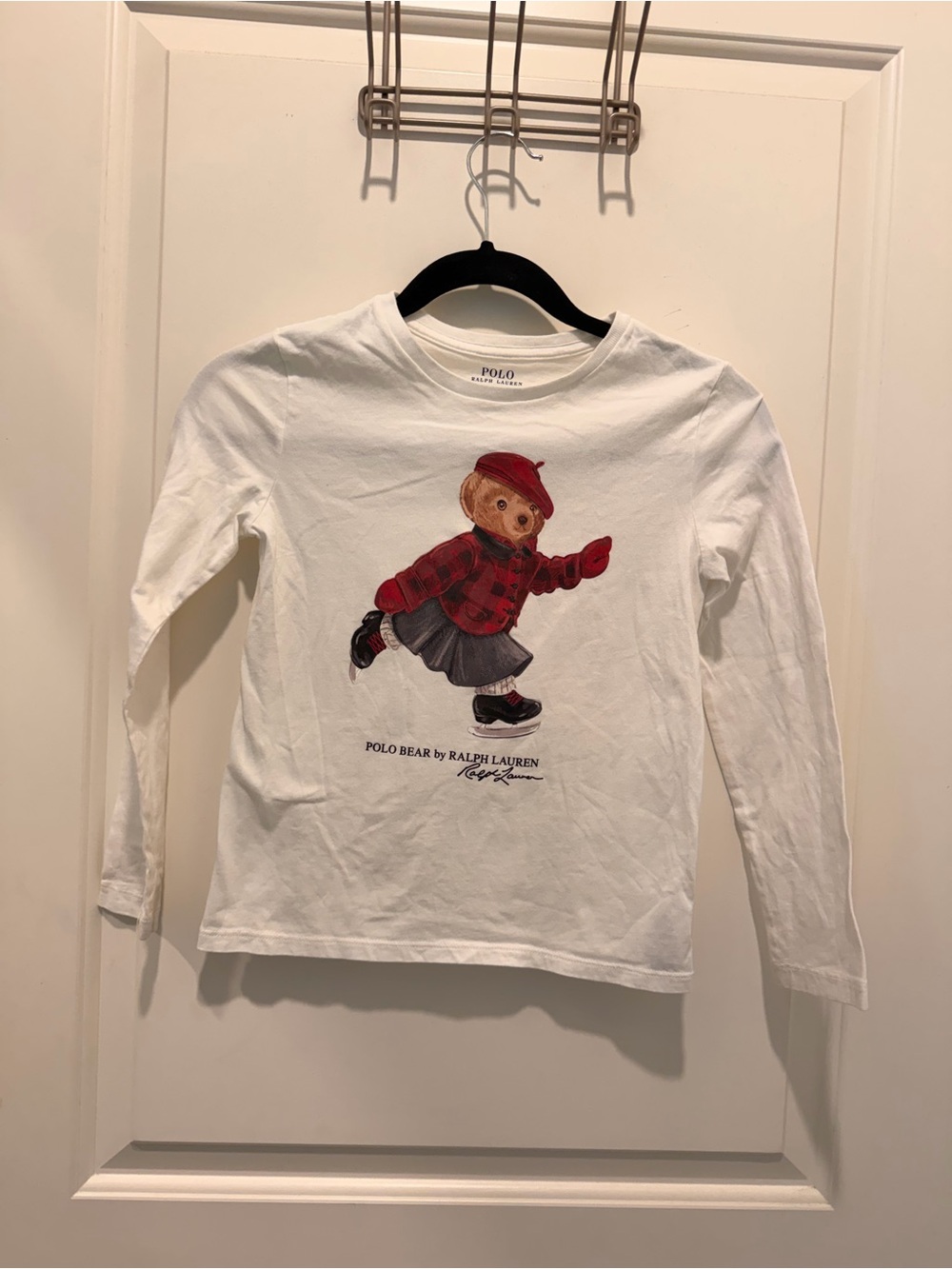 Polo Ralph Lauren Polo Bear Long Sleeve T-Shirt Size M
8-10 White